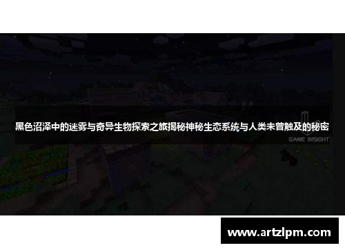 黑色沼泽中的迷雾与奇异生物探索之旅揭秘神秘生态系统与人类未曾触及的秘密